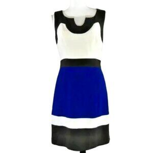 Milly Imara Colorblock Wool Blend Sheath Dress Size 6